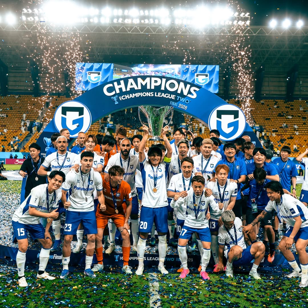 Confetti and sparks at the AFC Champions League Two final