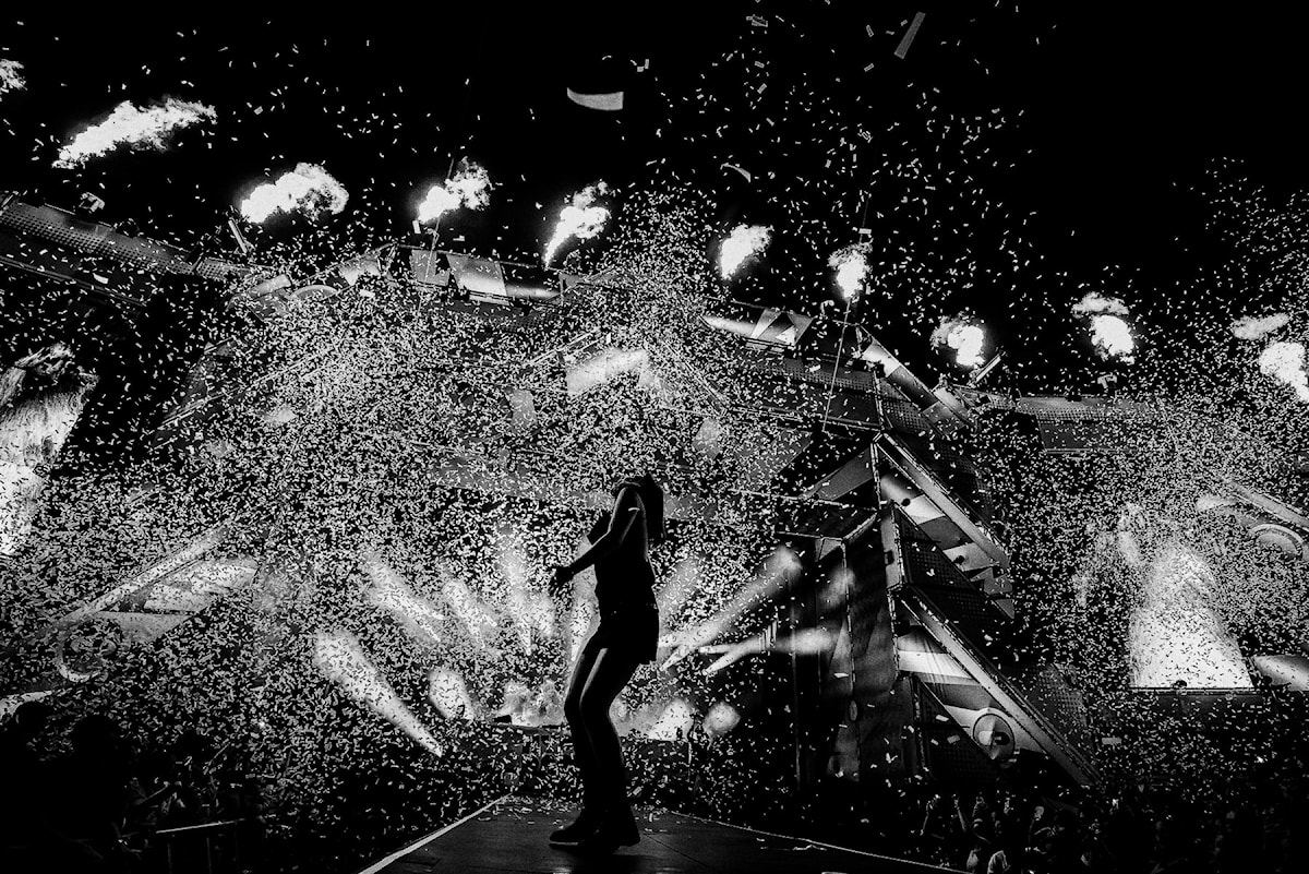 Special effects van Pyred op een liveshow