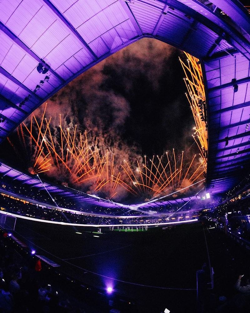 Feux d’artifice de Pyred au stade du RSC Anderlecht
