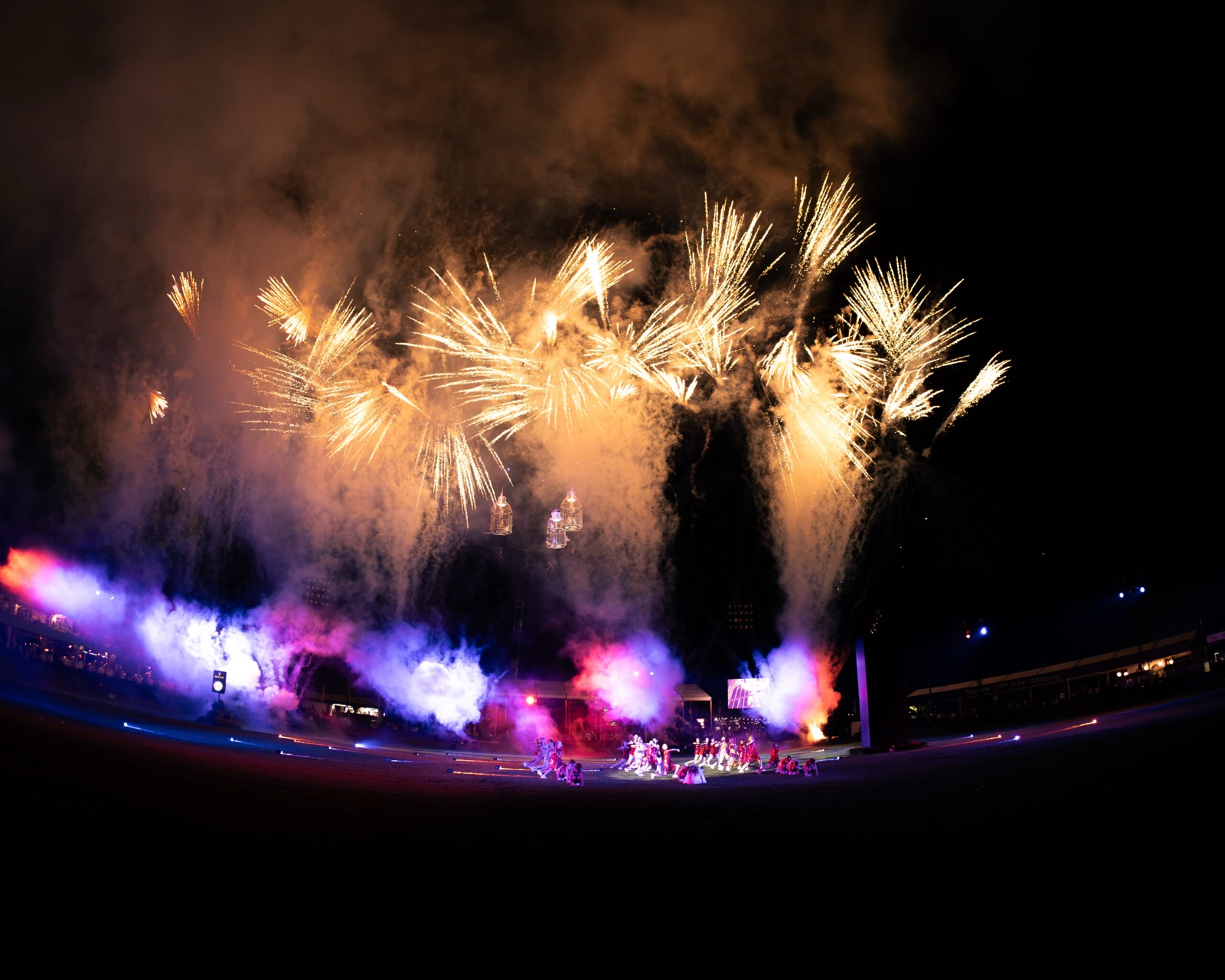 Fireworks over the arena of the Brussels Stephex Masters, 2026